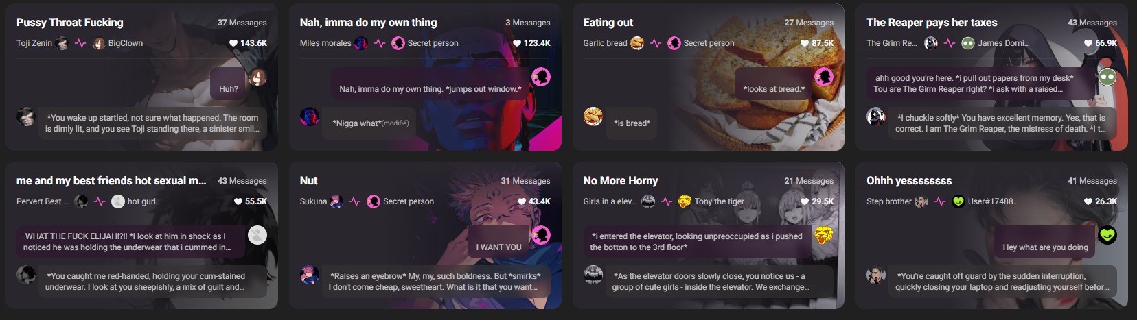 CrushOn AI conversation memory context window